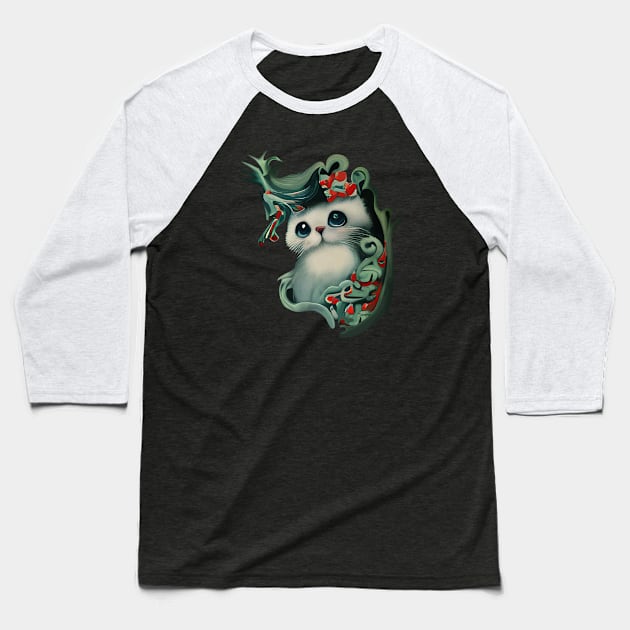 Fluffy and strange plant Baseball T-Shirt by Lolebomb